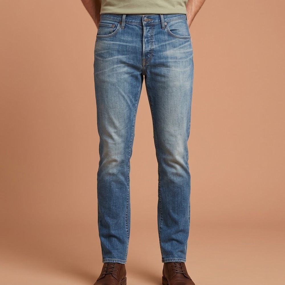 Gap 1969 Jeans Mens 36x32 Blue‎ Medium Wash Straight Leg read